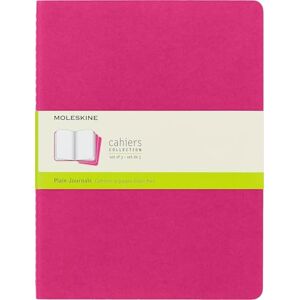 MOLESKINE Cahier Journal, Set 3 Quaderni con Pagine Bianche, Copertina in Cartoncino e Cucitura a Vista in Cotone, Colore Rosa Cinetico, 120 Pagine, Formato Extra Large 19 x 25 cm MOLESKINE Cahier Journal, Set 3 Quaderni con Pagine Bianche, Copertina in Cartoncino e Cucitura a Vista in Cotone, Colore Rosa Cinetico, 120 Pagine, Formato Extra Large 19 x 25 cm