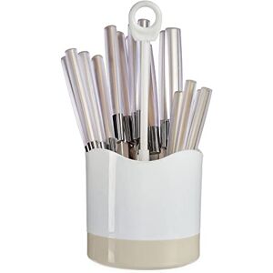 Gift Decor SET 16 CUBIERTOS ACERO INOXIDABLE MANGO BEIG Gift Decor SET 16 CUBIERTOS ACERO INOXIDABLE MANGO BEIG