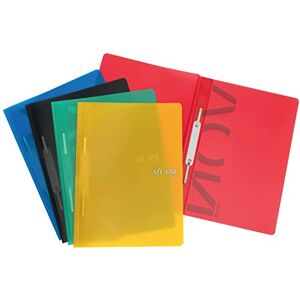 Leitz VON Confezione da 5 cartelle portadocumenti, formato A4, in plastica PP, per 100 fogli, copertina morbida, per scuola e casa, multicolore Leitz VON Confezione da 5 cartelle portadocumenti, formato A4, in plastica PP, per 100 fogli, copertina morbida, per scuola e casa, multicolore