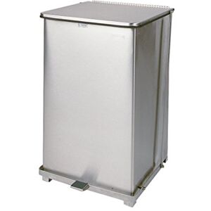 Rubbermaid Commercial Products Step-on Container (quadrato, 40-gallon, acciaio INOX) Rubbermaid Commercial Products Step-on Container (quadrato, 40-gallon, acciaio INOX)