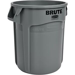 Rubbermaid Commercial Products FG262000 GRAY Brute Contenitore Rotondo a Bassa Densità in Polietilene (LLDPE), 75.7 L, Grigio Rubbermaid Commercial Products FG262000 GRAY Brute Contenitore Rotondo a Bassa Densità in Polietilene (LLDPE), 75.7 L, Grigio