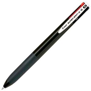 PILOT Penna super grip g 4 colori ritrattil fissaggio in gomma inchiostro base olio corpo colore nero PILOT Penna super grip g 4 colori ritrattil fissaggio in gomma inchiostro base olio corpo colore nero