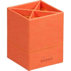 Rhodia Portamatite Tangerine 8 x 8 x 11 cm Cuciture sellaio arancioni Esterno simil cuoio Collezione Home Office rama Organizzazione per ufficio e Archiviazione di design Rhodia Portamatite Tangerine 8 x 8 x 11 cm Cuciture sellaio arancioni Esterno simil cuoio Collezione Home Office rama Organizzazione per ufficio e Archiviazione di design
