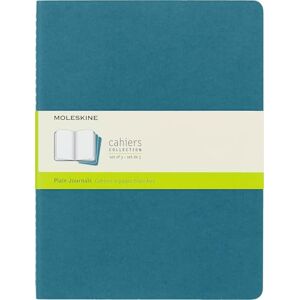MOLESKINE Cahier Journal, Set 3 Quaderni con Pagine Bianche, Copertina in Cartoncino con Cucitura a Vista in Cotone, Colore Blu, Formato Extra Large 19 x 25 cm MOLESKINE Cahier Journal, Set 3 Quaderni con Pagine Bianche, Copertina in Cartoncino con Cucitura a Vista in Cotone, Colore Blu, Formato Extra Large 19 x 25 cm