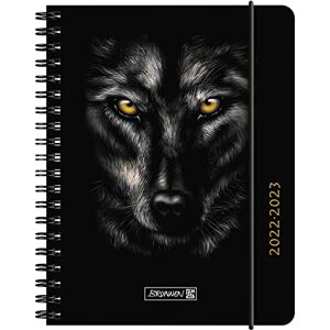 BRUNNEN Agenda scolastica "Wolf" 2022/2023 A6, 2 pagine = 1 settimana, , motivo: lupo BRUNNEN Agenda scolastica "Wolf" 2022/2023 A6, 2 pagine = 1 settimana, , motivo: lupo