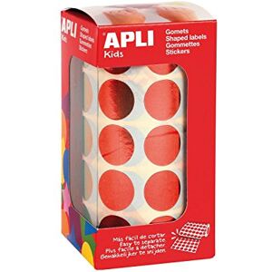 APLI Kids – Rotolo di gomets, Colore: Rosso, Rotondo, APLI Kids – Rotolo di gomets, Colore: Rosso, Rotondo,