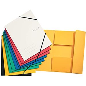 Leitz VON Confezione da 10 cartelline A4 con elastico con stampa moderna Von, cartella leggera per scuola e casa, multicolore, 10 pezzi Leitz VON Confezione da 10 cartelline A4 con elastico con stampa moderna Von, cartella leggera per scuola e casa, multicolore, 10 pezzi