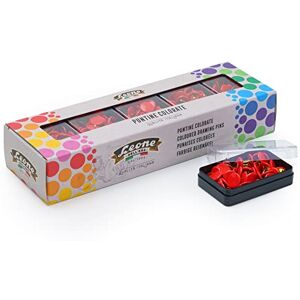 Dell 500 Puntine Colorate Stecca di Cartone con 10 Scatole da 50 pezzi, Rosse Dell 500 Puntine Colorate Stecca di Cartone con 10 Scatole da 50 pezzi, Rosse