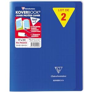 Clairefontaine 951422C Pacco da 10 Quaderni a punto METALLICO Koverbook Blu Navy 17x22 cm 96 Pagine a Quadretti grandi Carta Bianca 90 g Copertina in Polipropilene Clairefontaine 951422C Pacco da 10 Quaderni a punto METALLICO Koverbook Blu Navy 17x22 cm 96 Pagine a Quadretti grandi Carta Bianca 90 g Copertina in Polipropilene