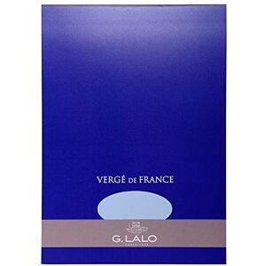 G. Lalo Clairefontaine Lalo 12702L Un Blocco da 50 fogli vergées unies 21x29,7 cm 100g, Vergata di Francia, blu G. Lalo Clairefontaine Lalo 12702L Un Blocco da 50 fogli vergées unies 21x29,7 cm 100g, Vergata di Francia, blu