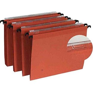 Esselte Cartelle sospese linea Kori, materiale: carta da pacchi, confezione da 25 pezzi, colore: arancione Esselte Cartelle sospese linea Kori, materiale: carta da pacchi, confezione da 25 pezzi, colore: arancione