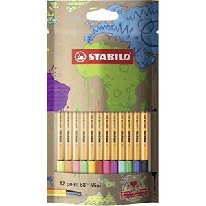 STABILO Fineliner point 88 Mini #mydesign Pack da 12 con 12 colori assortiti STABILO Fineliner point 88 Mini #mydesign Pack da 12 con 12 colori assortiti