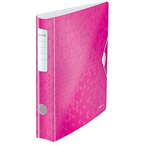 Leitz Active WOW Raccoglitore con Meccanismo a Leva 180°, Formato Commerciale, Fucsia, Dorso 65 mm, 11070123 Leitz Active WOW Raccoglitore con Meccanismo a Leva 180°, Formato Commerciale, Fucsia, Dorso 65 mm, 11070123