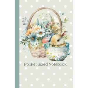 Tuulia, Tytti Pocket Sized Notebook: Cute Small Notebook 4x6"in 50 Lined Pages. Perfect Small Sized Note Book to Fit in a Bag! Pastel Green Cottagecore Bunny Rabbit ... size. Nature and Garden Notes book for Women