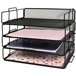 Exerz Vassoio Portacorrispondenza 4 pezzi/Vassoi Corrispondenza/Vassoio Porta Documenti/a rete metallica/Scrivania organizer Exerz Vassoio Portacorrispondenza 4 pezzi/Vassoi Corrispondenza/Vassoio Porta Documenti/a rete metallica/Scrivania organizer