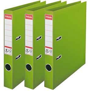 Esselte , N°1 Power, Confezione da 3 raccoglitori a leva, Verde, Dorso 50mm, A4, PP, Esselte , N°1 Power, Confezione da 3 raccoglitori a leva, Verde, Dorso 50mm, A4, PP,