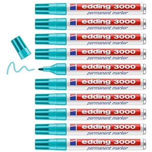 Edding 3000 Marcatore permanente, Turchese, 1 pezzo Edding 3000 Marcatore permanente, Turchese, 1 pezzo