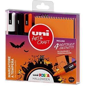 OSAMA Uni Posca Kit Halloween marcatore punta media + sacchetti da personalizzare OSAMA Uni Posca Kit Halloween marcatore punta media + sacchetti da personalizzare