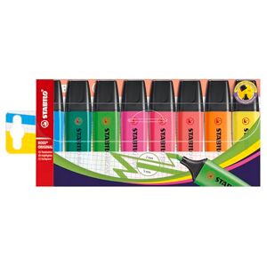 STABILO BOSS ORIGINAL Evidenziatore Astuccio da 8 Colori assortiti STABILO BOSS ORIGINAL Evidenziatore Astuccio da 8 Colori assortiti