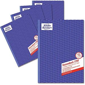 Avery Libro di registro (A4, Secondo la Ferrovia 300, testato da esperti, per la Germania per una contabilità corretta, 2 x 40 fogli), confezione da 5 pezzi, colore: Bianco/Giallo Avery Libro di registro (A4, Secondo la Ferrovia 300, testato da esperti, per la Germania per una contabilità corretta, 2 x 40 fogli), confezione da 5 pezzi, colore: Bianco/Giallo