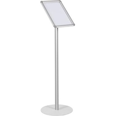 Bi-Office Bachecha con Piede, Bachecha A4 con Cornice a Scatto In Aluminio, 237x325 mm Bi-Office Bachecha con Piede, Bachecha A4 con Cornice a Scatto In Aluminio, 237x325 mm