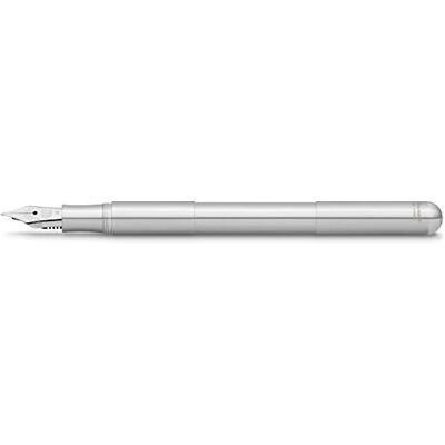 Kaweco SUPRA Penna stilografica in acciaio, con pennino in acciaio di alta qualità, con scatola in metallo retrò, lunghezza 95-125 mm, larghezza penna: EF (extra fine) Kaweco SUPRA Penna stilografica in acciaio, con pennino in acciaio di alta qualità, con scatola in metallo retrò, lunghezza 95-125 mm, larghezza penna: EF (extra fine)