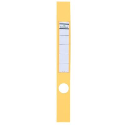 Durable Ordofix, copridorso adesivo, personalizzabile, per raccoglitori larghi 50 mm, 40x390 mm, giallo, confezione da 10 pezzi Durable Ordofix, copridorso adesivo, personalizzabile, per raccoglitori larghi 50 mm, 40x390 mm, giallo, confezione da 10 pezzi
