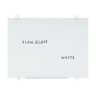 Bi-Office Lavagna In Vetro Flow Cancellabile A Secco, Non-Magnetica, Colore Bianca, 60x45cm Bi-Office Lavagna In Vetro Flow Cancellabile A Secco, Non-Magnetica, Colore Bianca, 60x45cm