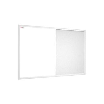 ALLboards Lavagna in sughero bianco e magnetica bianca COMBI 90x60cm cornice bianca in legno laccato ALLboards Lavagna in sughero bianco e magnetica bianca COMBI 90x60cm cornice bianca in legno laccato