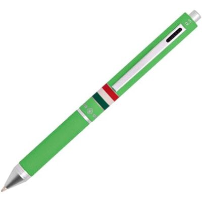 OSAMA , Quadra Penna a Sfera con Portamine, Punta 0,8 mm + Mina 0,5 mm, per Cartoleria e Cancelleria Scuola, Ufficio e Università Penna Multicolore con Inchiostro Nero, Blu e Rosso Verde Chiaro OSAMA , Quadra Penna a Sfera con Portamine, Punta 0,8 mm + Mina 0,5 mm, per Cartoleria e Cancelleria Scuola, Ufficio e Università Penna Multicolore con Inchiostro Nero, Blu e Rosso Verde Chiaro