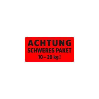 Avery Art. etichette di avvertimento Attenzione! Pacchetto pesante da 10 kg fino a 20 kg (200 adesivi di avvertimento su rotolo, 100 x 50 mm, adesivo per spedizione, etichettatura del Avery Art. etichette di avvertimento Attenzione! Pacchetto pesante da 10 kg fino a 20 kg (200 adesivi di avvertimento su rotolo, 100 x 50 mm, adesivo per spedizione, etichettatura del