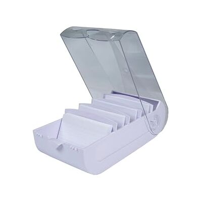 Exacompta Rif. 5346423D Cartone da 8 learning box BUNNYBOX A7 Aquarel, dimensioni 25 x 13,2 x 8,5 cm, colore viola/cristallo capacità fino a 900 carte in formato A7 Exacompta Rif. 5346423D Cartone da 8 learning box BUNNYBOX A7 Aquarel, dimensioni 25 x 13,2 x 8,5 cm, colore viola/cristallo capacità fino a 900 carte in formato A7