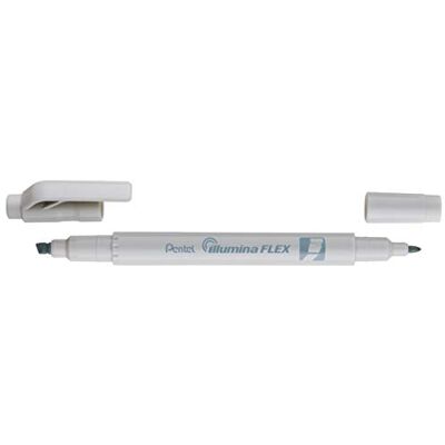 Pentel Illumina Flex SLW11P Evidenziatore Bipunta Pastello, Grigio, Confezione da 10 Pentel Illumina Flex SLW11P Evidenziatore Bipunta Pastello, Grigio, Confezione da 10