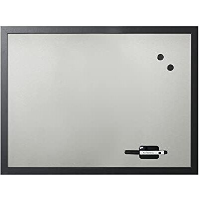 Bi-Office Lavagna Black Shadow Silverfinish, Lavagna Magnetica e Cancellabile a Secco, Cornice In Nero MDF, 60x45cm Bi-Office Lavagna Black Shadow Silverfinish, Lavagna Magnetica e Cancellabile a Secco, Cornice In Nero MDF, 60x45cm