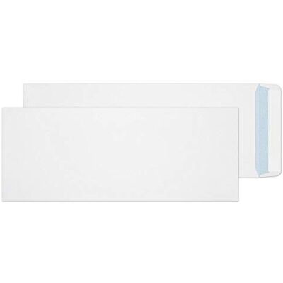 Blake Everyday 381 x 152 mm 120 g/m2 Tasca Stacca e sigilla () Bianco, Confezione da 500 Blake Everyday 381 x 152 mm 120 g/m2 Tasca Stacca e sigilla () Bianco, Confezione da 500