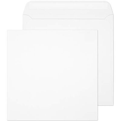 Blake Everyday 330 x 330 mm 120 g/m2 Quadrato Stacca e sigilla () Bianco, Confezione da 500 Blake Everyday 330 x 330 mm 120 g/m2 Quadrato Stacca e sigilla () Bianco, Confezione da 500