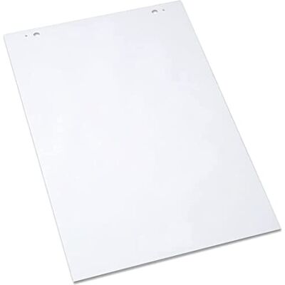 Techly 366143 Blocco 25 Fogli di Ricambio per Lavagna Mobile Flipchart 57x82 cm Bianco Techly 366143 Blocco 25 Fogli di Ricambio per Lavagna Mobile Flipchart 57x82 cm Bianco