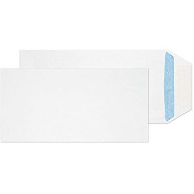 Blake Everyday 220 x 110 mm 90 g/m2 Tasca Gommato () Bianco, Confezione da 500 Blake Everyday 220 x 110 mm 90 g/m2 Tasca Gommato () Bianco, Confezione da 500