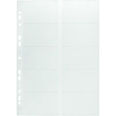 Durable Visifix Custodia trasparente per 20 carte A4 con perforazioni universali compatibile con raccoglitore ad anelli (confezione da 10) Durable Visifix Custodia trasparente per 20 carte A4 con perforazioni universali compatibile con raccoglitore ad anelli (confezione da 10)