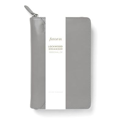 Filofax Personal Lockwood Organizer con cerniera, colore: cemento Filofax Personal Lockwood Organizer con cerniera, colore: cemento