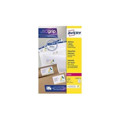 Avery 560 etichette per indirizzi bianche 99,1 x 38,1 mm Laser (L7163-40) Avery 560 etichette per indirizzi bianche 99,1 x 38,1 mm Laser (L7163-40)