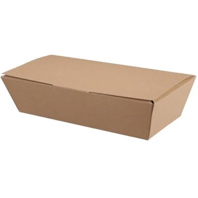 ColPac Confezione da 150 scatole compostabili in carta kraft, 250 mm ColPac Confezione da 150 scatole compostabili in carta kraft, 250 mm