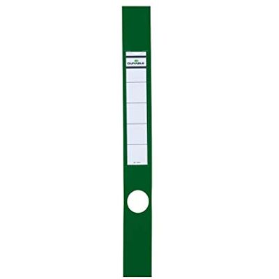 Durable 809104 Ordofix, copridorso adesivo, personalizzabile, per raccoglitori larghi 50 mm, 40x390 mm, verde, confezione da 10 pezzi Durable 809104 Ordofix, copridorso adesivo, personalizzabile, per raccoglitori larghi 50 mm, 40x390 mm, verde, confezione da 10 pezzi