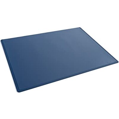 Durable Sottomano con copertina trasparente, 53 x 40 cm, antiscivolo, in polipropilene, prodotto in Germania, blu, Durable Sottomano con copertina trasparente, 53 x 40 cm, antiscivolo, in polipropilene, prodotto in Germania, blu,