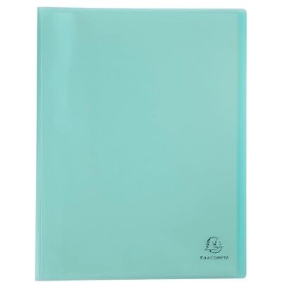 Exacompta Rif. 88473E Cartone da 10 portadocumenti Chromaline Pastel 40 buste in cristallo liscio 80 viste per A4 dim 24 x 32 cm copertina in polipro riciclato traslucido verde pastello Exacompta Rif. 88473E Cartone da 10 portadocumenti Chromaline Pastel 40 buste in cristallo liscio 80 viste per A4 dim 24 x 32 cm copertina in polipro riciclato traslucido verde pastello
