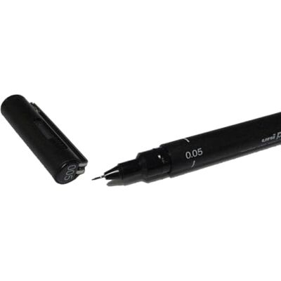 Uni-Ball Pin Penna da disegno con punta da 0,05 mm e tratto fine Impermeabile non sbiadisce Nero Uni-Ball Pin Penna da disegno con punta da 0,05 mm e tratto fine Impermeabile non sbiadisce Nero
