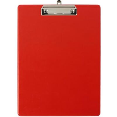 Exacompta Rif. 19295E Cartone da 10 portablocchi a clip con custodia in plastica sul retro, sistema di aggancio da parete, dimensioni: 23 cm x 32 cm, per documenti formato A4, colore: rosso Exacompta Rif. 19295E Cartone da 10 portablocchi a clip con custodia in plastica sul retro, sistema di aggancio da parete, dimensioni: 23 cm x 32 cm, per documenti formato A4, colore: rosso