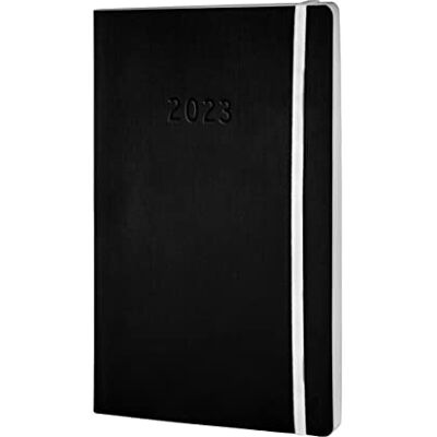 Avery Chronoplan Agenda 2023, formato A5 (135 x 210 mm) con copertina morbida, agenda settimanale (1 settimana su 2 pagine, con passante per penna flessibile, nastro e chiusura in gomma), colore: Avery Chronoplan Agenda 2023, formato A5 (135 x 210 mm) con copertina morbida, agenda settimanale (1 settimana su 2 pagine, con passante per penna flessibile, nastro e chiusura in gomma), colore: