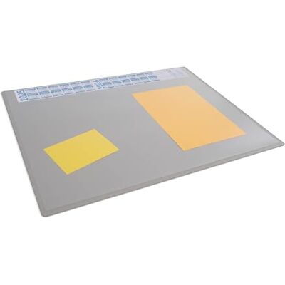 Durable Sottomano con calendario annuale, 65 x 50 cm, antiscivolo, in polipropilene, prodotto in Germania, grigio, Durable Sottomano con calendario annuale, 65 x 50 cm, antiscivolo, in polipropilene, prodotto in Germania, grigio,