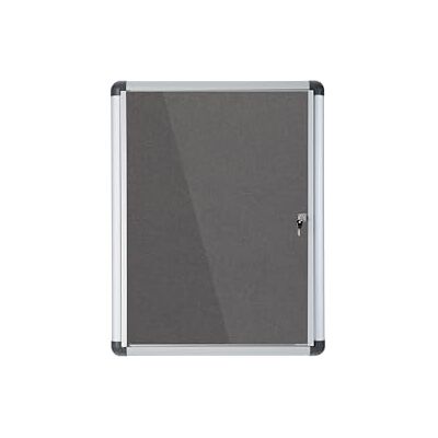 Bi-Office Enclore Extra Vetrina in Feltro, Grigio, 710x664/6 A4 mm Bi-Office Enclore Extra Vetrina in Feltro, Grigio, 710x664/6 A4 mm